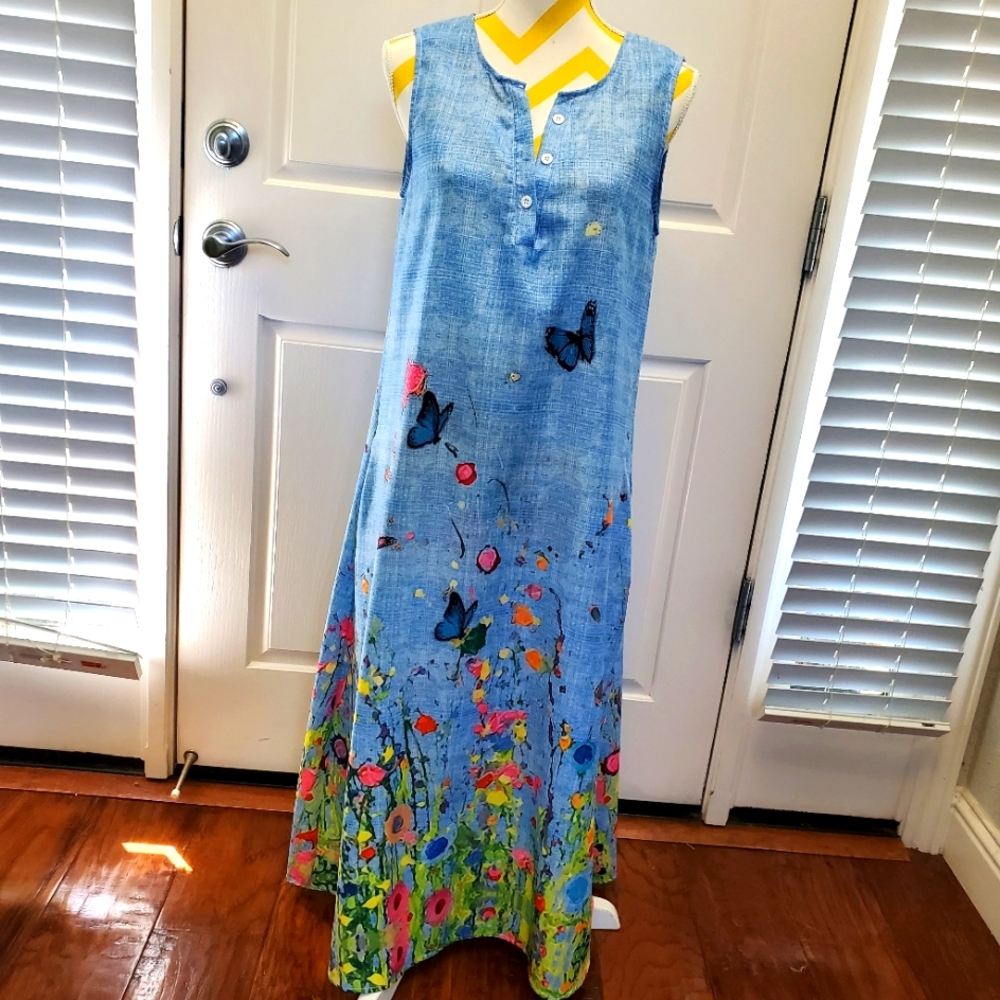 Women's Maxi dress, with Butterfies 🦋